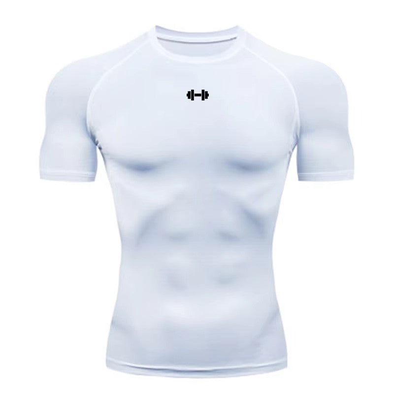 Camiseta Masculina de Compressão para Treino
