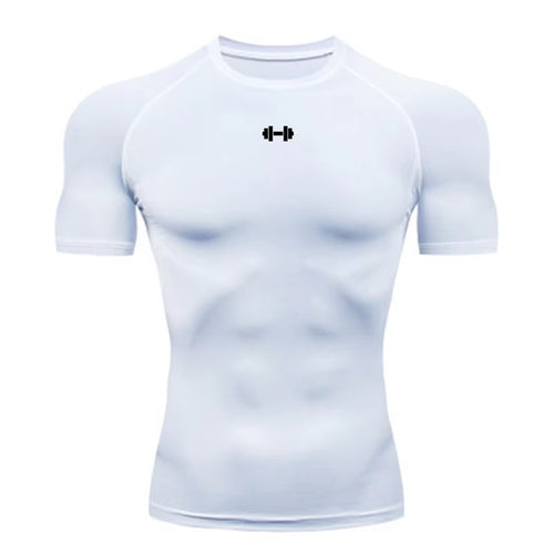 Camiseta Masculina de Compressão para Treino