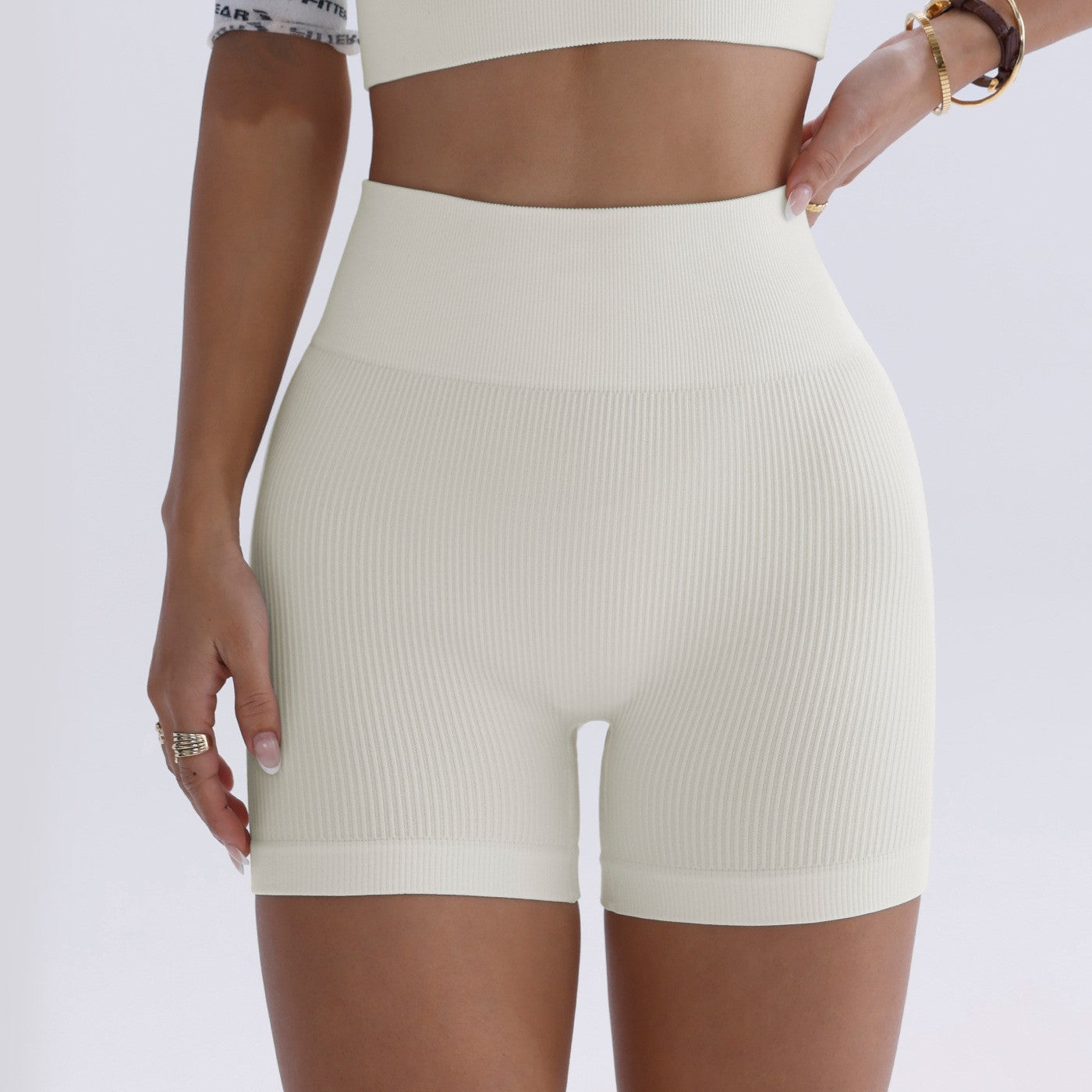 Shorts Canelado Sem Costura Modelador