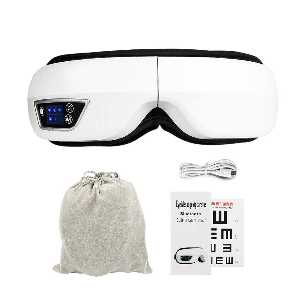 Massageador Ocular Elétrico com Aquecimento e Conexão Bluetooth