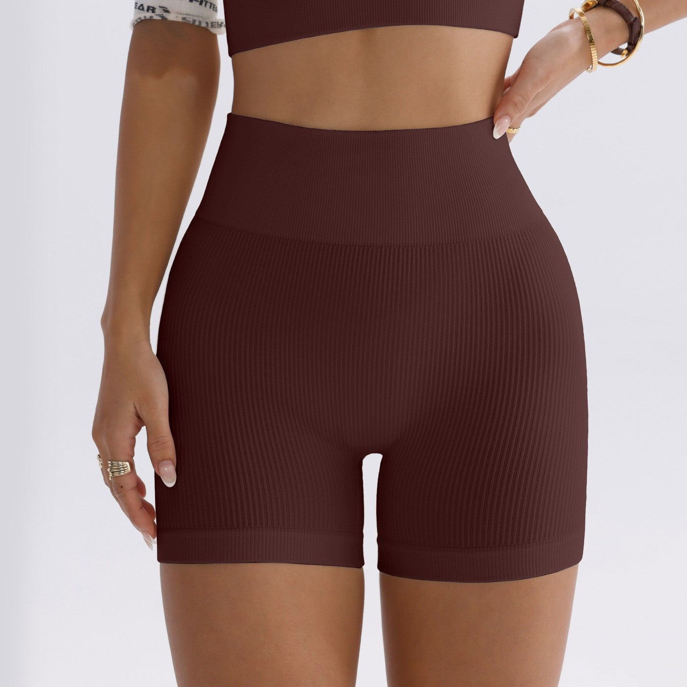 Shorts Canelado Sem Costura Modelador