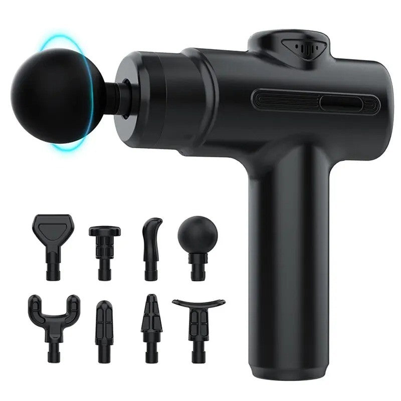 Massageador Muscular de Percussão com Ponteiras Intercambiáveis