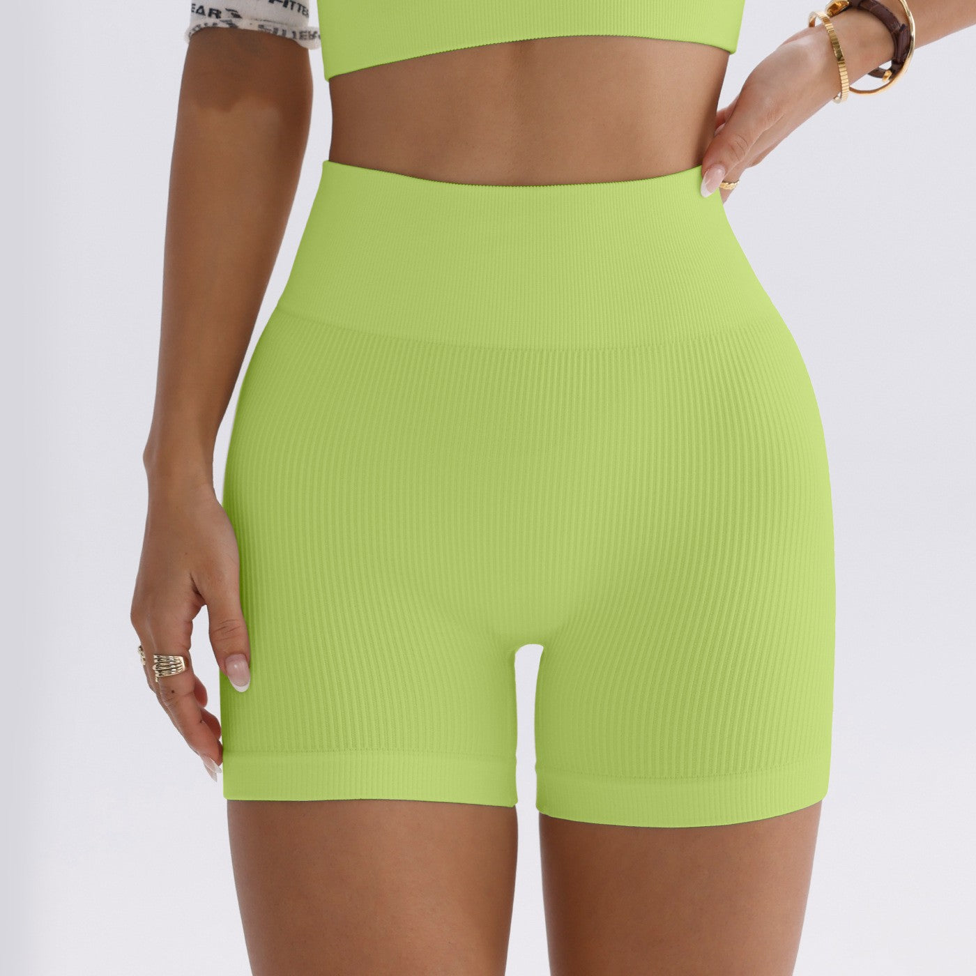 Shorts Canelado Sem Costura Modelador