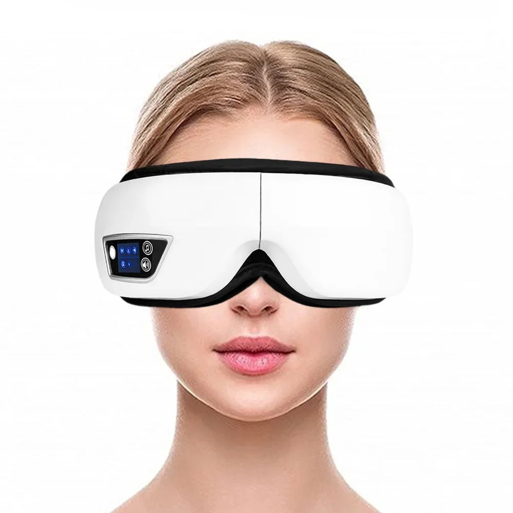 Massageador Ocular Elétrico com Aquecimento e Conexão Bluetooth