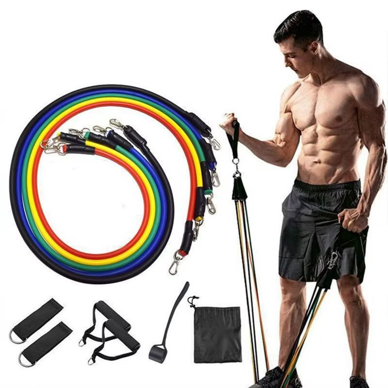 Conjunto de Faixas Elásticas com Acessórios para Treino